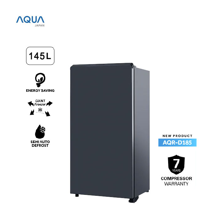 Aqua Kulkas One Door Satu Pintu 145 L - AQR-D185 | AQR-D185 MDS